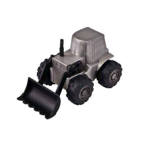 Digger Front Loader Money Box - Pewter