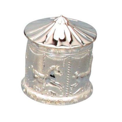 Merry Go Round Money Box - Silver