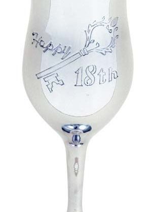 18th Birthday Goblet - Pewter