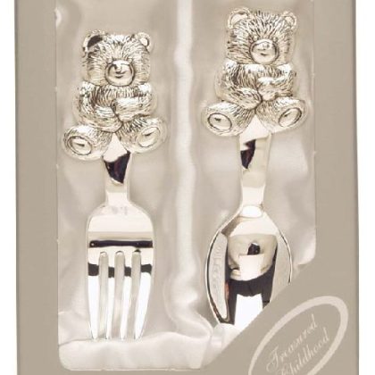 Teddy Bear Children's Spoon and Fork