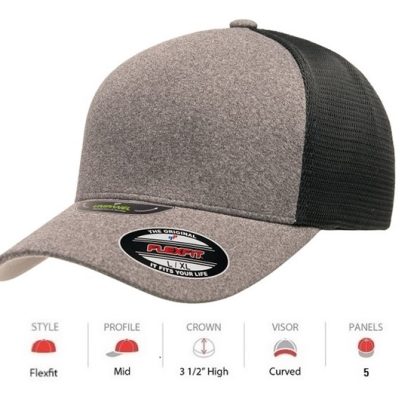 5511UP FLEXFIT UNIPANEL TRUCKER MESH CAP