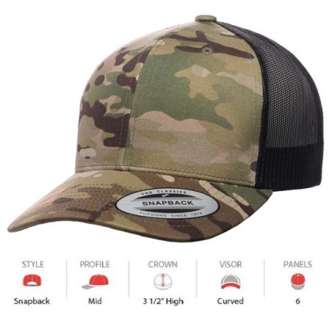 CAMO 6606MC RETRO TRUCKER MULTICAM