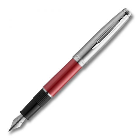 Emblème Red Chrome Trim Fountain Pen